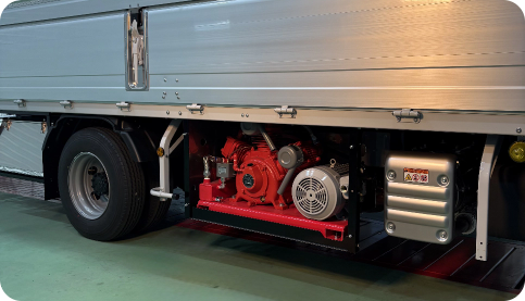 床下にコンプレッサーを吊りたい