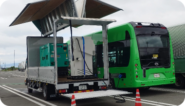 イベントでの充電(EVバス、試乗会)