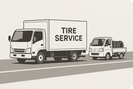 タイヤサービス車のイメージ